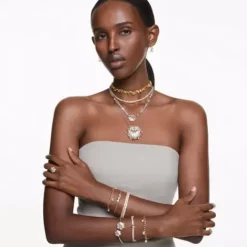 Swarovski Armbänder-Idyllia Armreif Blume Gelb