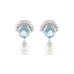 Swarovski Ohrringe-Idyllia Drop Ohrhänger Muschel Blau - 5680301
