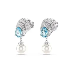 Swarovski Ohrringe-Idyllia Drop Ohrhänger Muschel Blau - 5680301