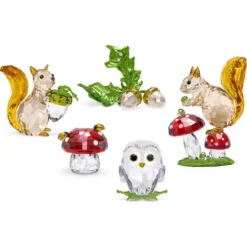 Swarovski Dekorationen-Idyllia Pilz und Marienkäfer - 5683436