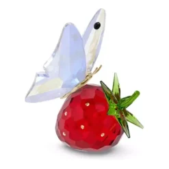 Swarovski Dekorationen-Idyllia Schmetterling und Erdbeere - 5666846