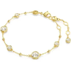 Swarovski Armbänder-Imber Armband Rundschliff Weiss Gold - 5680094