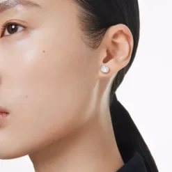 Swarovski Ohrringe-Imber Ohrstecker Rundschliff Weiss - 5696073