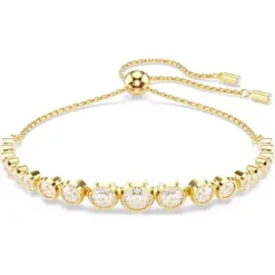 Swarovski Armbänder-Imber Tennis Armband Gemischte Rundschliffe Weiss Gold - 5705450