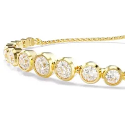 Swarovski Armbänder-Imber Tennis Armband Gemischte Rundschliffe Weiss Gold - 5705450