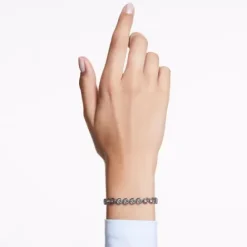 Swarovski Armbänder-Imber Tennis Armband Rundschliff Schwarz - 5682592