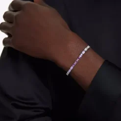 Swarovski Armbänder-Matrix Armband Baguette Schliff Violett - 5707199