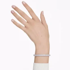 Swarovski Armbänder-Matrix Armreif Baguette Schliff Weiss