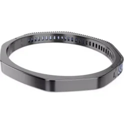 Swarovski Armbänder-Matrix Armreif Baguette Schliff Blau Rutheniert