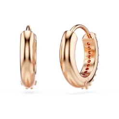 Swarovski Ohrringe-Matrix Kreolen Rundschliff Weiss Roségold - 5690669