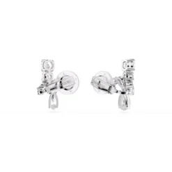 Swarovski Ohrringe-Matrix Ohrclips Verschiedene Schliffe Weiss - 5692523