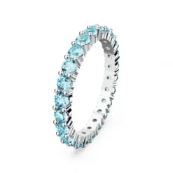 Swarovski Ringe-Matrix Ring Rundschliff Blau