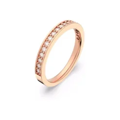 Swarovski Ringe-Matrix Ring Weiss Roségold Legierungsschicht