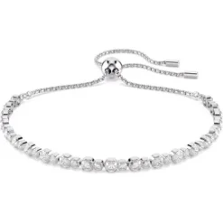 Swarovski Armbänder-Matrix Tennis Armband Gemischte Rundschliffe Weiss - 5677813