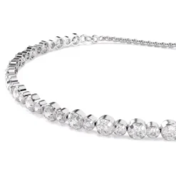 Swarovski Armbänder-Matrix Tennis Armband Gemischte Rundschliffe Weiss - 5677813