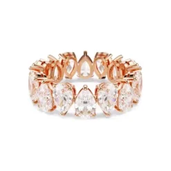 Swarovski Ringe-Matrix Vittore Ring Tropfenschliff Weiss Roségold