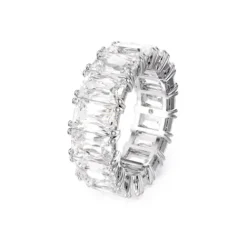 Swarovski Ringe-Matrix Vittore Ring Baguette Schliff Weiss Rhodiniert