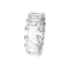 Swarovski Ringe-Matrix Vittore Ring Baguette Schliff Weiss Rhodiniert