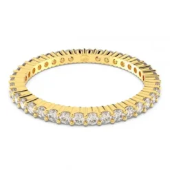 Swarovski Ringe-Matrix Vittore Ring Rundschliff Weiss Vergoldetes Finish