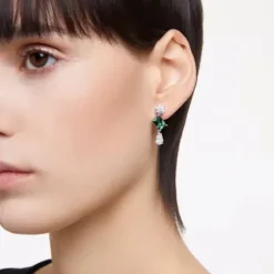 Swarovski Ohrringe-Mesmera Drop Ohrhänger Verschiedene Schliffe Grün - 5665878