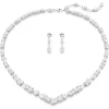 Swarovski Schmuck Set-Mesmera Set Verschiedene Schliffe Weiss Rhodiniert - 5674306