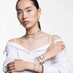 Swarovski Ohrringe-Meteora Drop Ohrhänger Weiss - 5683448