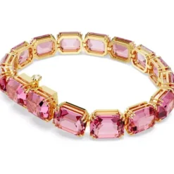 Swarovski Armbänder-Millenia Armband Oktagon Schliff Rosa Gold - 5683428