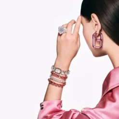 Swarovski Armbänder-Millenia Armband Oktagon Schliff Rosa Gold - 5683428