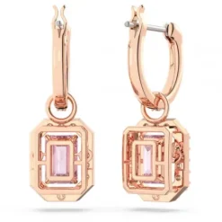 Swarovski Ohrringe-Millenia Drop Ohrhänger Oktagon Schliff Rosa Roségold - 5649474