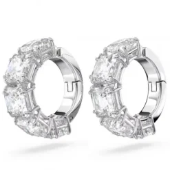 Swarovski Ohrringe-Millenia Ohrclips Kissenschliff Weiss - 5654557