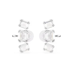Swarovski Ohrringe-Millenia Ohrclips Oktagon Schliff Weiss - 5701274