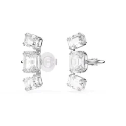 Swarovski Ohrringe-Millenia Ohrclips Oktagon Schliff Weiss - 5701274