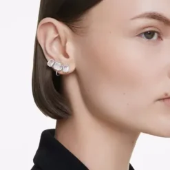 Swarovski Ohrringe-Millenia Ohrclips Oktagon Schliff Weiss - 5701274
