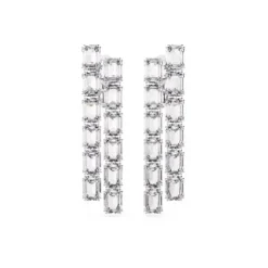 Swarovski Ohrringe-Millenia Ohrclips Oktagon Schliff Lang Weiss - 5696320