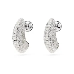 Swarovski Ohrringe-Sublima Drop Ohrhänger Kristallperle Rundschliff Weiss -