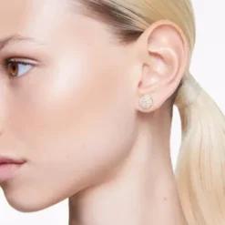 Swarovski Ohrringe-Sublima Ohrstecker Weiss Gold - 5683444