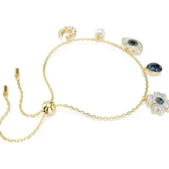 Swarovski Armbänder-Symbolica Armband Glücksklee Evil Eye und Hufeisen Blau Gold - 5692162