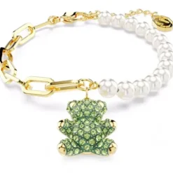 Swarovski Armbänder-Teddy Armband Bär Grün Gold - 5669167