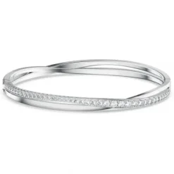 Swarovski Armbänder-Twist Armreif Weiss