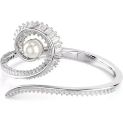 Swarovski Armbänder-x Ariana Grande Armreif Kristallperle Baguette Schliff Weiss Rhodiniert