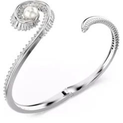 Swarovski Armbänder-x Ariana Grande Armreif Kristallperle Baguette Schliff Weiss Rhodiniert