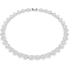 Swarovski (Kette mit) Herz-x Ariana Grande Tennis Halskette Verschiedene Schliffe Herz Weiss Rhodiniert - 5720857