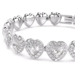 Swarovski (Kette mit) Herz-x Ariana Grande Tennis Armband Verschiedene Schliffe Herz Weiss Rhodiniert - 5720860