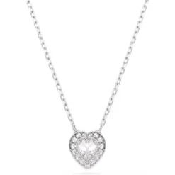 Swarovski (Kette mit) Herz-x Ariana Grande Set Verschiedene Schliffe Herz Weiss Rhodiniert - 5720849