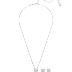 Swarovski (Kette mit) Herz-x Ariana Grande Set Verschiedene Schliffe Herz Weiss Rhodiniert - 5720849