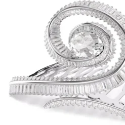 Swarovski Damen Accessoires-x Ariana Grande Haarclip Kristallperle Baguette Schliff Weiss Rhodiniert - 5720867