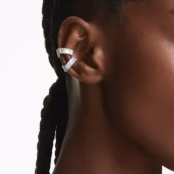 Swarovski Ohrringe-x Ariana Grande Ohrspangen Baguette Schliff Weiss Rhodiniert - 5720872