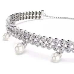 Swarovski Armbänder-x Ariana Grande Armband Kristallperle Rundschliff Weiss Rhodiniert - 5720870