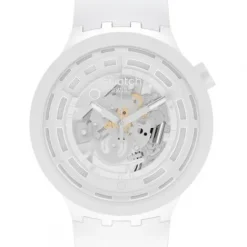 Swatch Silikonarmband-Big Bold Bioceramic Next White - SB03W100