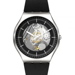 Swatch Lederarmband-Black Skeleton - SS07S115